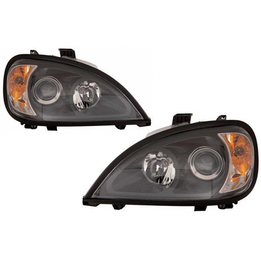 [FRE2441] COLUMBIA PROJECTOR HEADLIGHTS (BLACK HOUSING) 2001-2011 (PAIR ONLY)